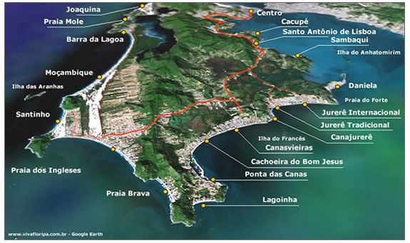Floripa mapa