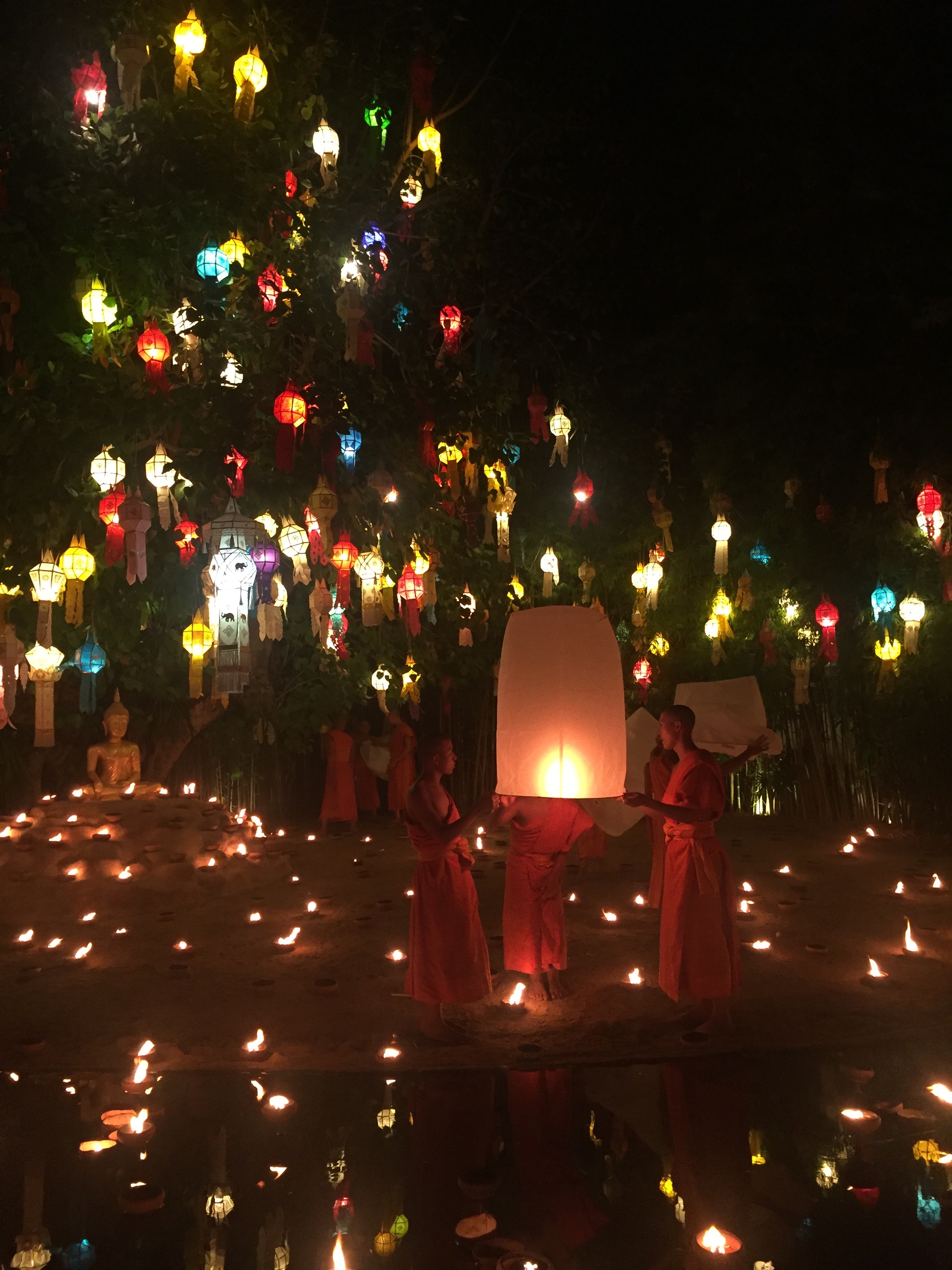 Festival de luzes na Tailândia