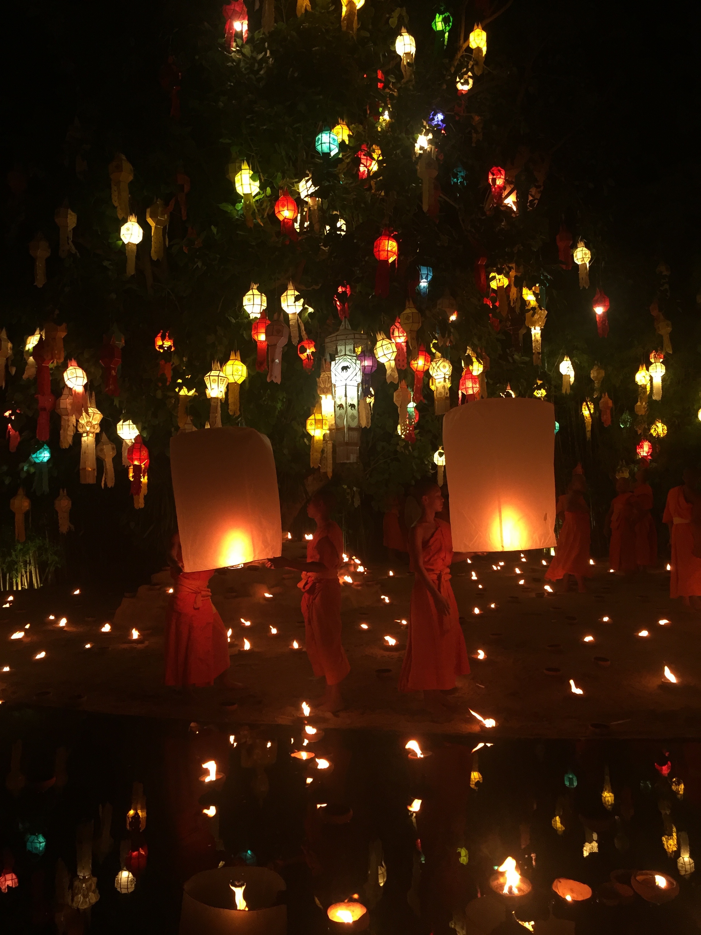 Festival de luzes na Tailândia
