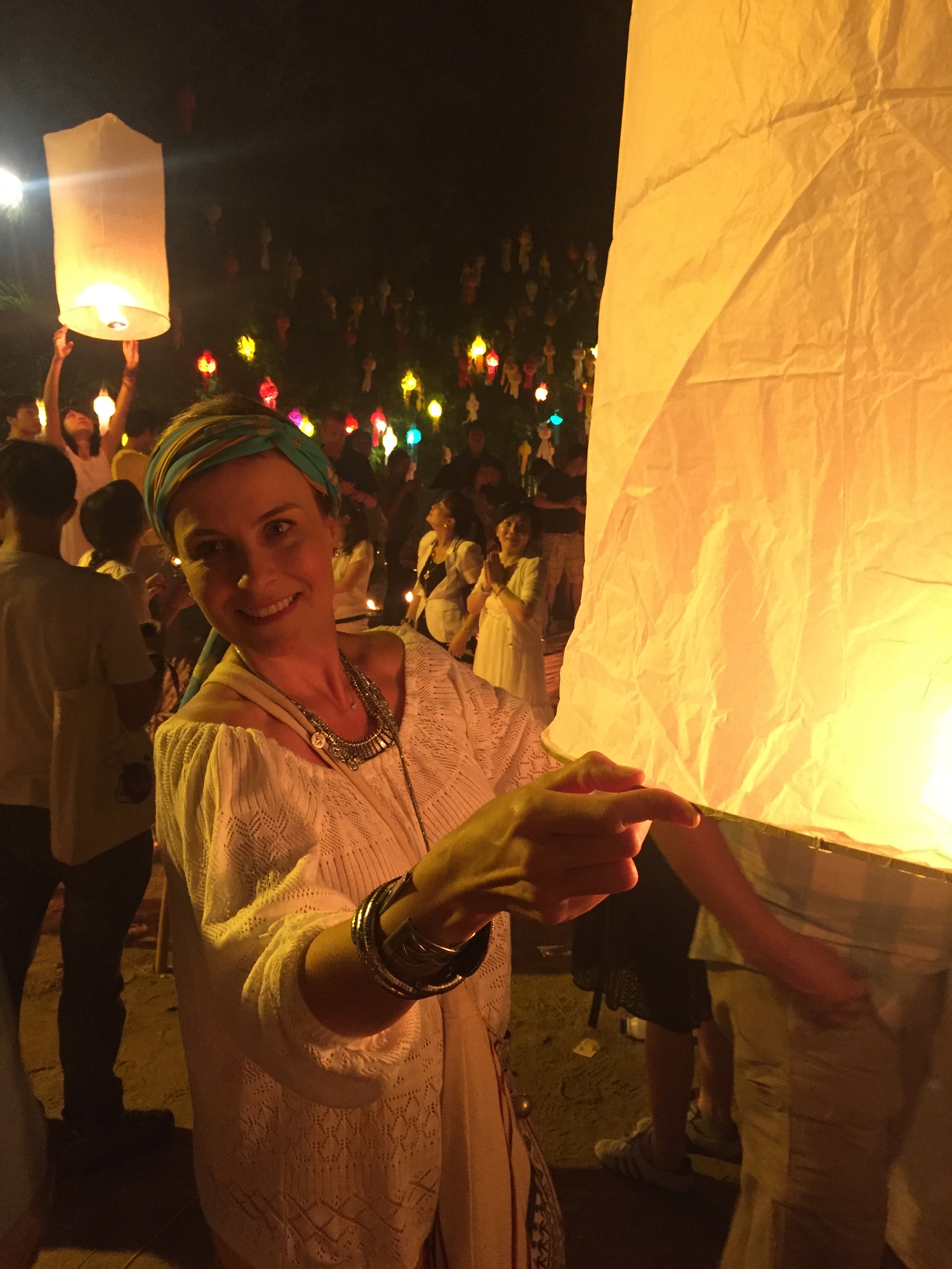 Festival de luzes na Tailândia