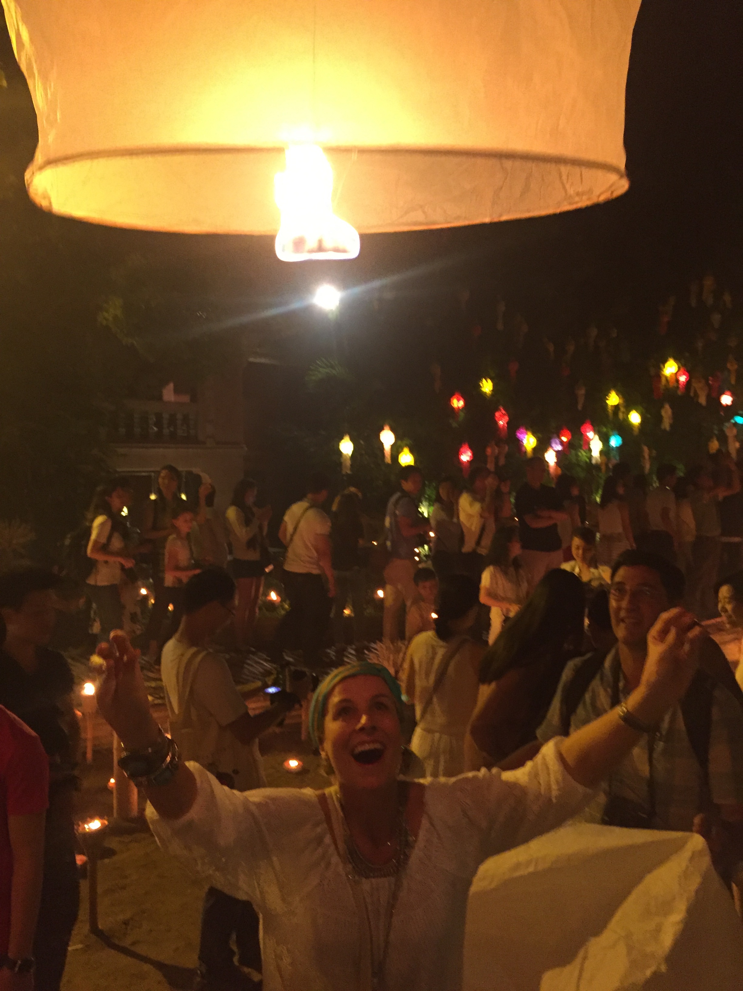 Festival de luzes na Tailândia